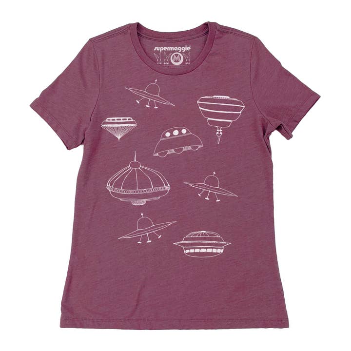 Supermaggie @ Faire - Wholesale Screen Printed T-Shirt - Women's - UFOs Calliope Tee5