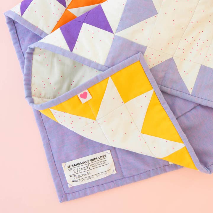 Sarah Hearts - Wholesale Craft Supplies - Quilt Info Large Write-In Organic Cotton Sewing Labels3