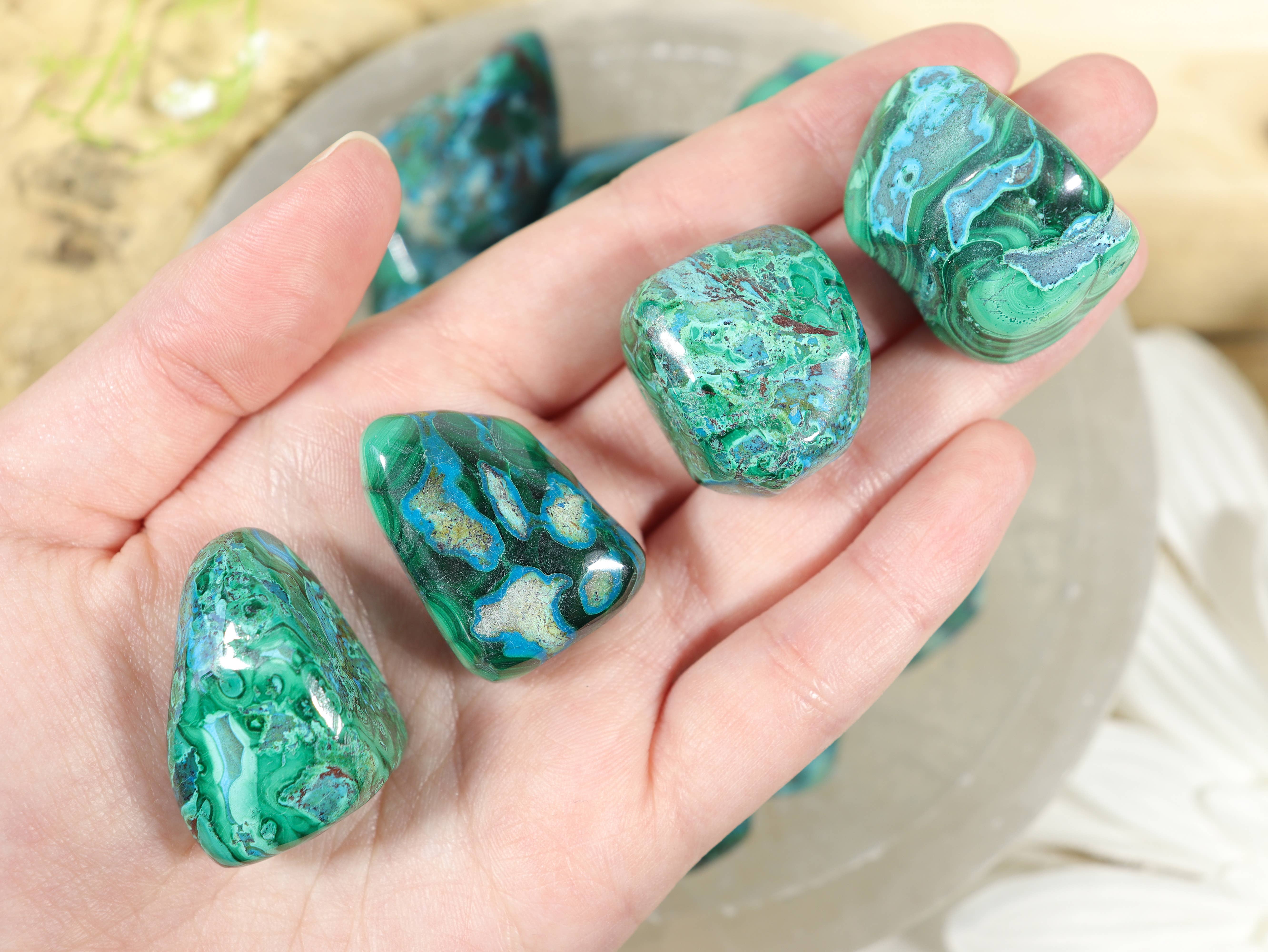 Natures Artifacts Inc - Wholesale Spiritual Stone/Crystal - 1/4 lb Malacolla Tumbled Stones2