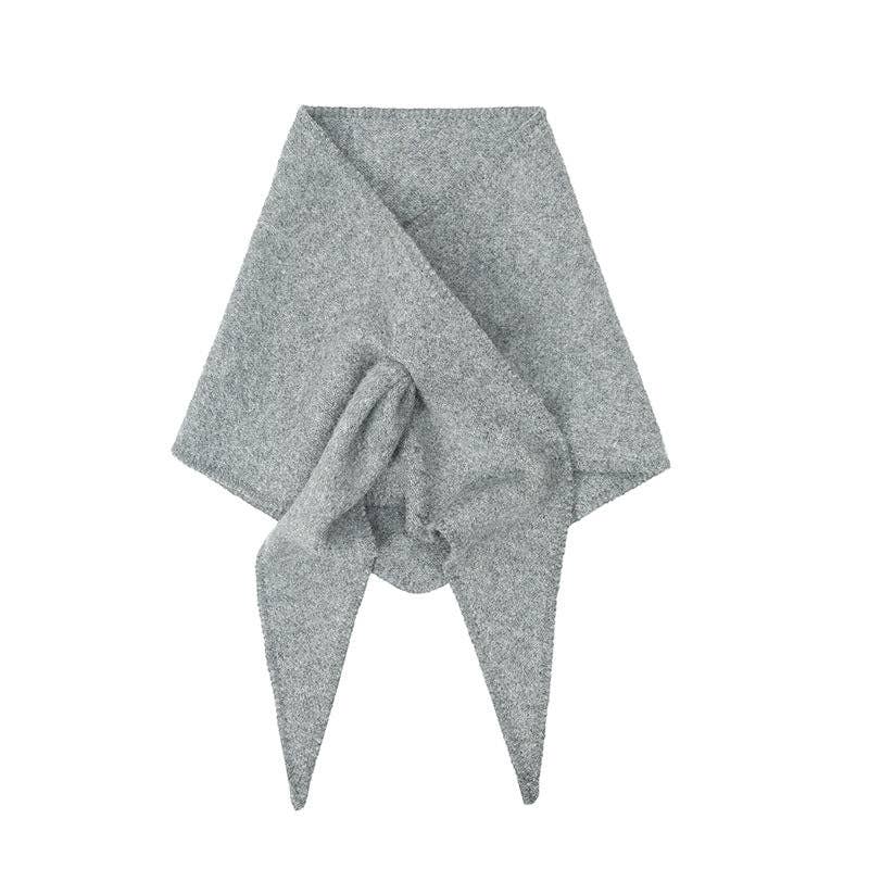 Dipped Shop - Wholesale Scarf - Women's - Winter Knit Wool Solid Color Triangle Scarf DP25G5923
