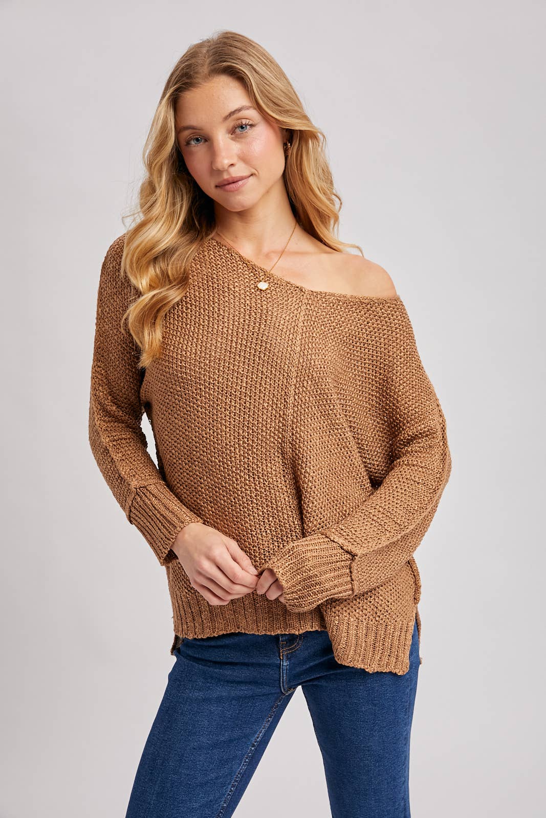 Bluivy - Wholesale Knit Sweater - Women's - REVERSE SEAM LOOSE FIT SWEATER9