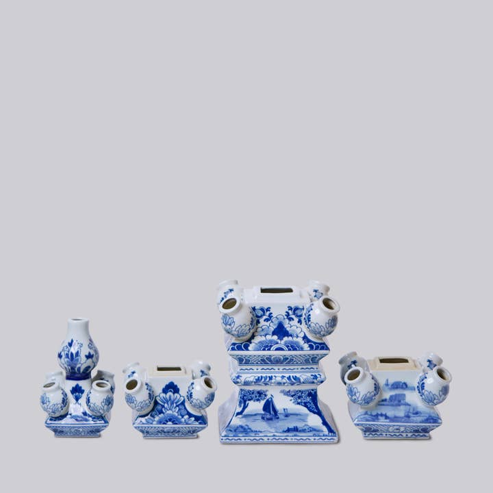 Cobalt Guild - Wholesale Vase - Blue and White Short Porcelain Tulipiere3