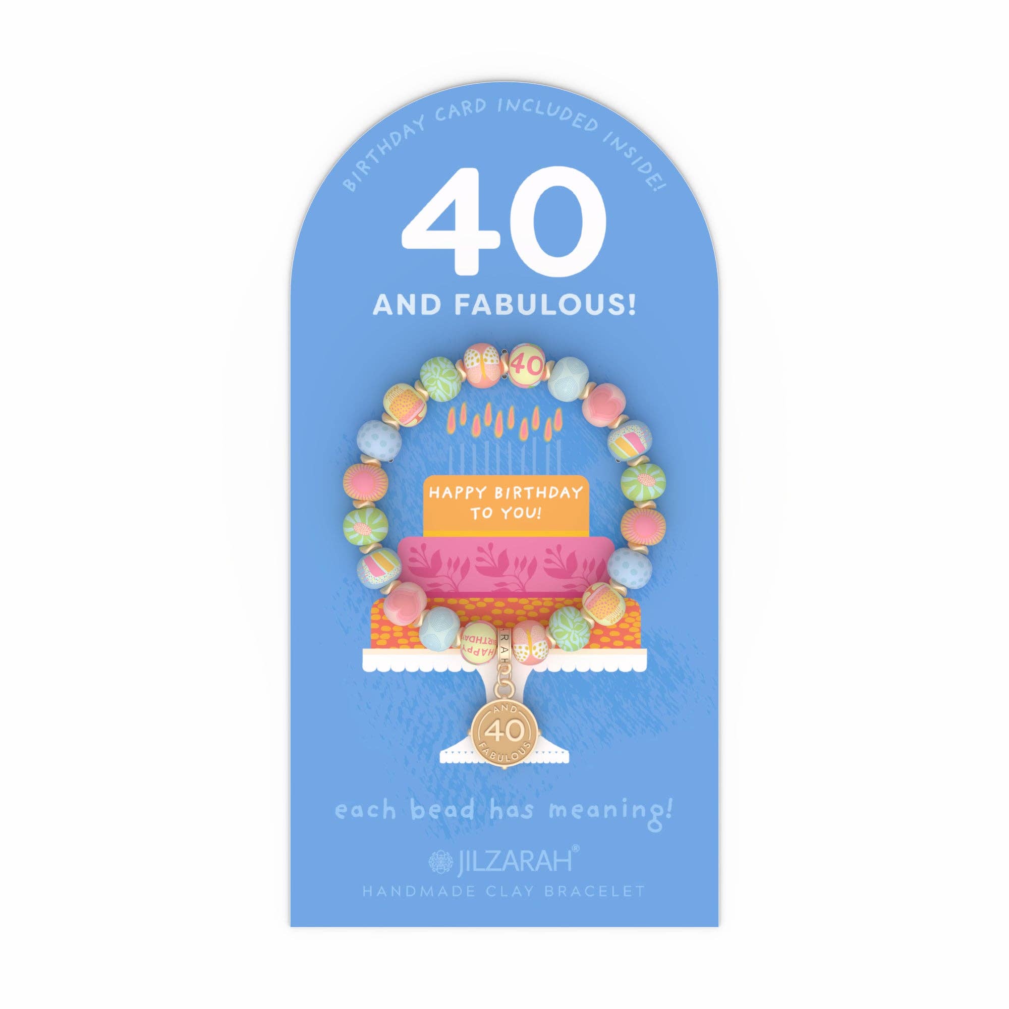 JILZARAH - Wholesale Beaded Bracelet - 40th Adult Birthday Bracelet1