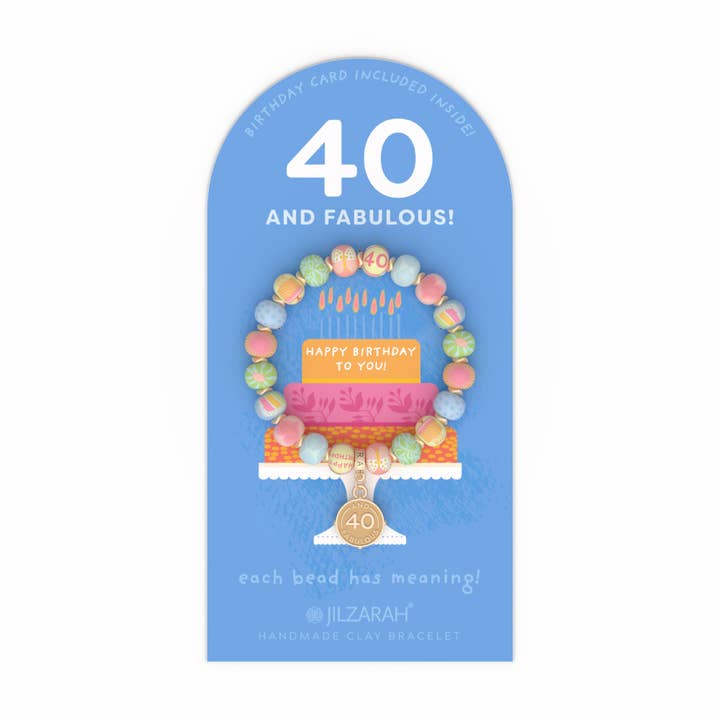 JILZARAH - Wholesale Beaded Bracelet - 40th Adult Birthday Bracelet1