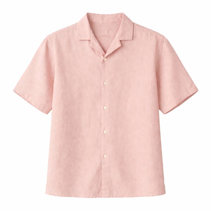 Papète Rose Linen Shirt for wholesale by JAQK
