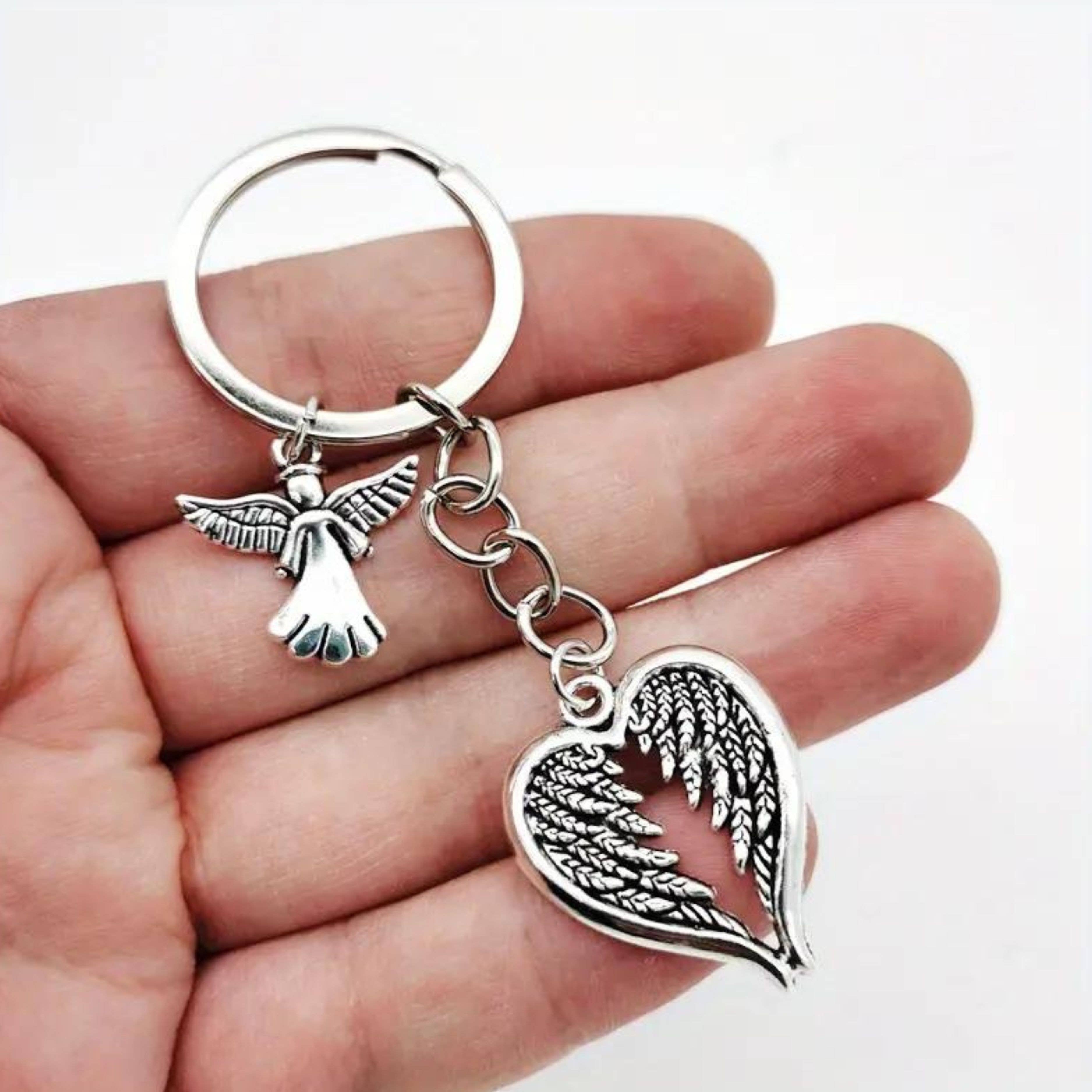Magnifique Hearts – wholesale Keychain – Women's – Angel Wings Keychain - Heart Shaped Keychain, Charms Jewelry4