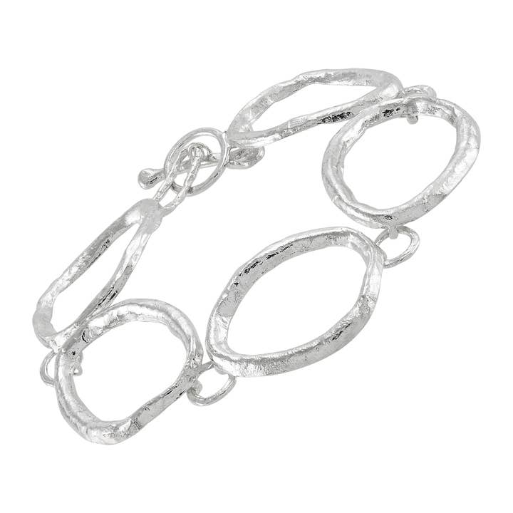 White Silpada 'Interlinked' Sterling Silver Bracelet, 7.5" for wholesale on Faire1