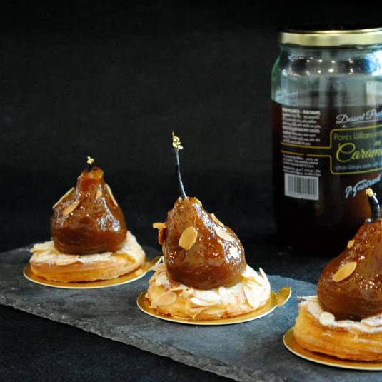 CONSERVES GUINTRAND - Wholesale Preserves - Whole Williams pears with caramel PG 850 ml (jar)3