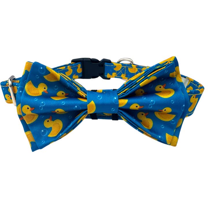 Rubber Ducky Dog Bow Tie Collar for wholesale by Bully Bows