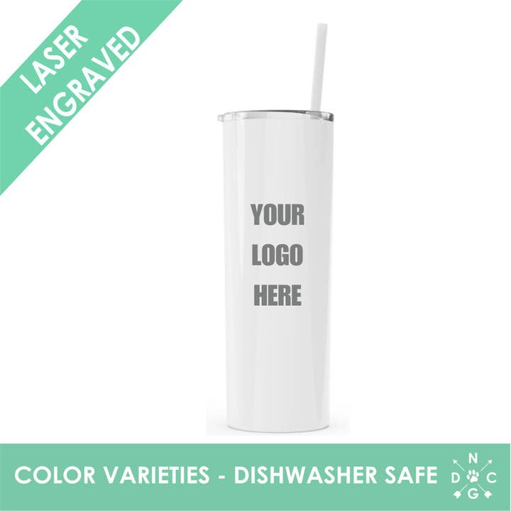 Skinny 20 oz Tumbler - Custom Design Tumbler - Lägg till min logotyp för wholesale av Northern Country Girl Designs, LLC
