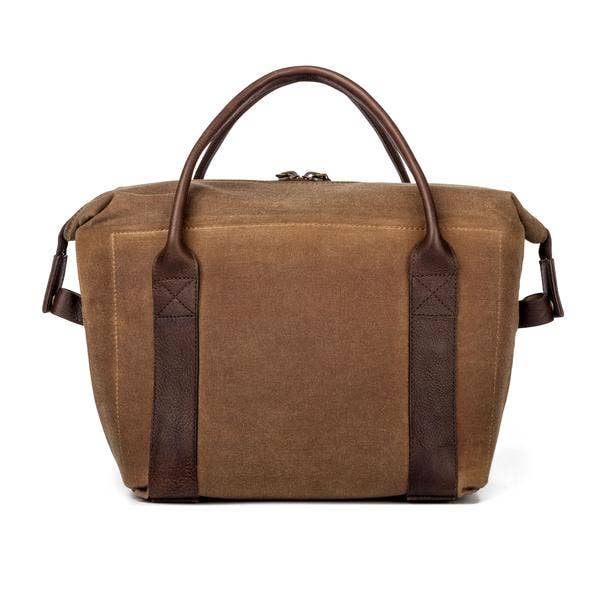 Mission Mercantile Leather Goods – Engroshandel Køletaske – Hvid Wing Voksbehandlet lærred Cooler2