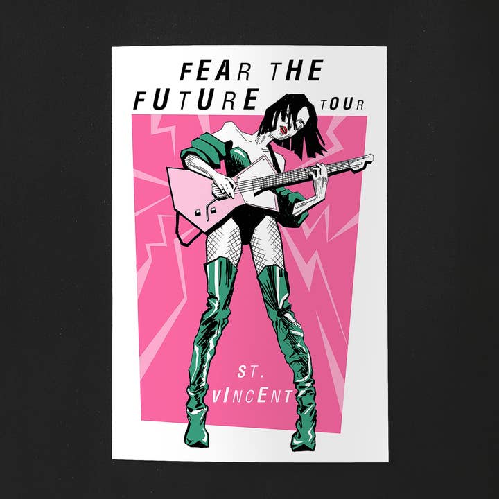 Cartão postal da turnê St Vincent Fear the Future por atacado de Esther Sketch