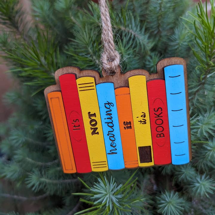 Books Christmas Ornament for wholesale by The Little Ornament Shop
