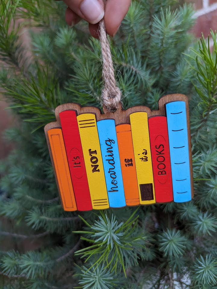 Books Christmas Ornament for wholesale by The Little Ornament Shop