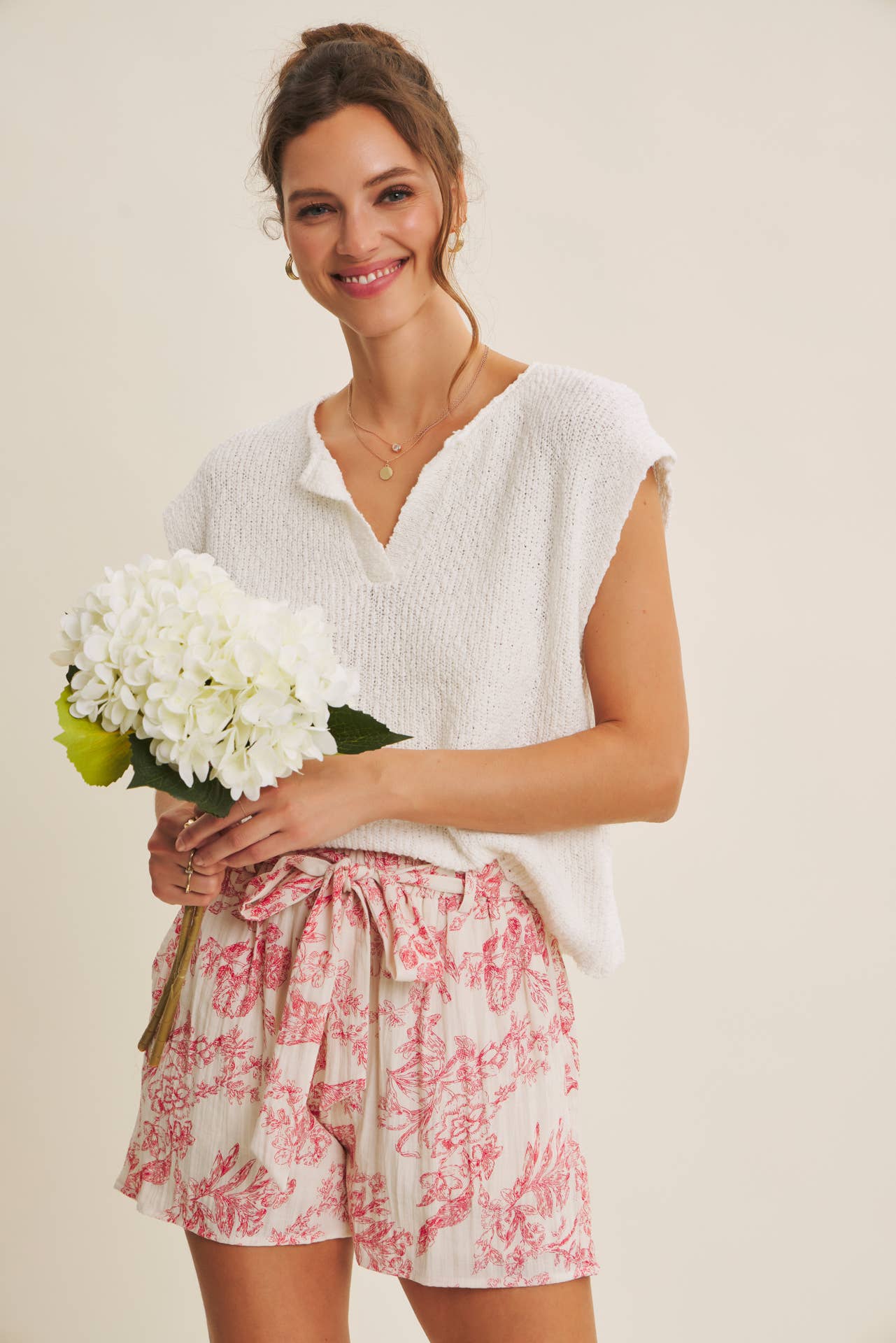 in february - Wholesale Knit Sweater - Women's - RELAXED FIT SLUB KNIT SWEATER TOP WITH SPLIT NECK5