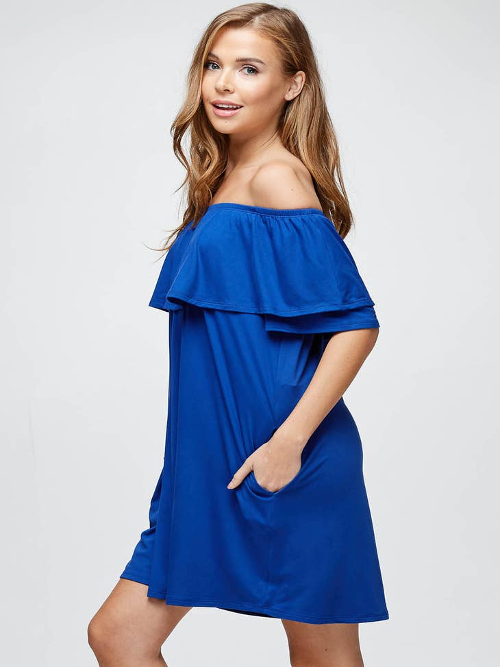 Plus Size Asymmetrical Color Block Dress - 1XL / Multi