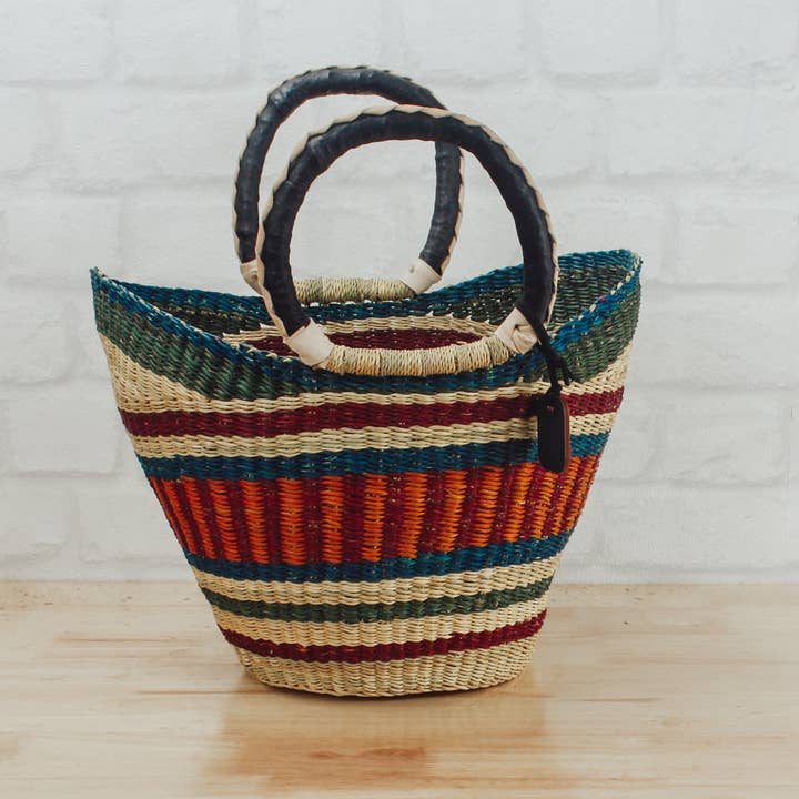 Big Blue Moma Baskets - Wholesale Beach Bag - U Shopper Small - Traditional Palette7