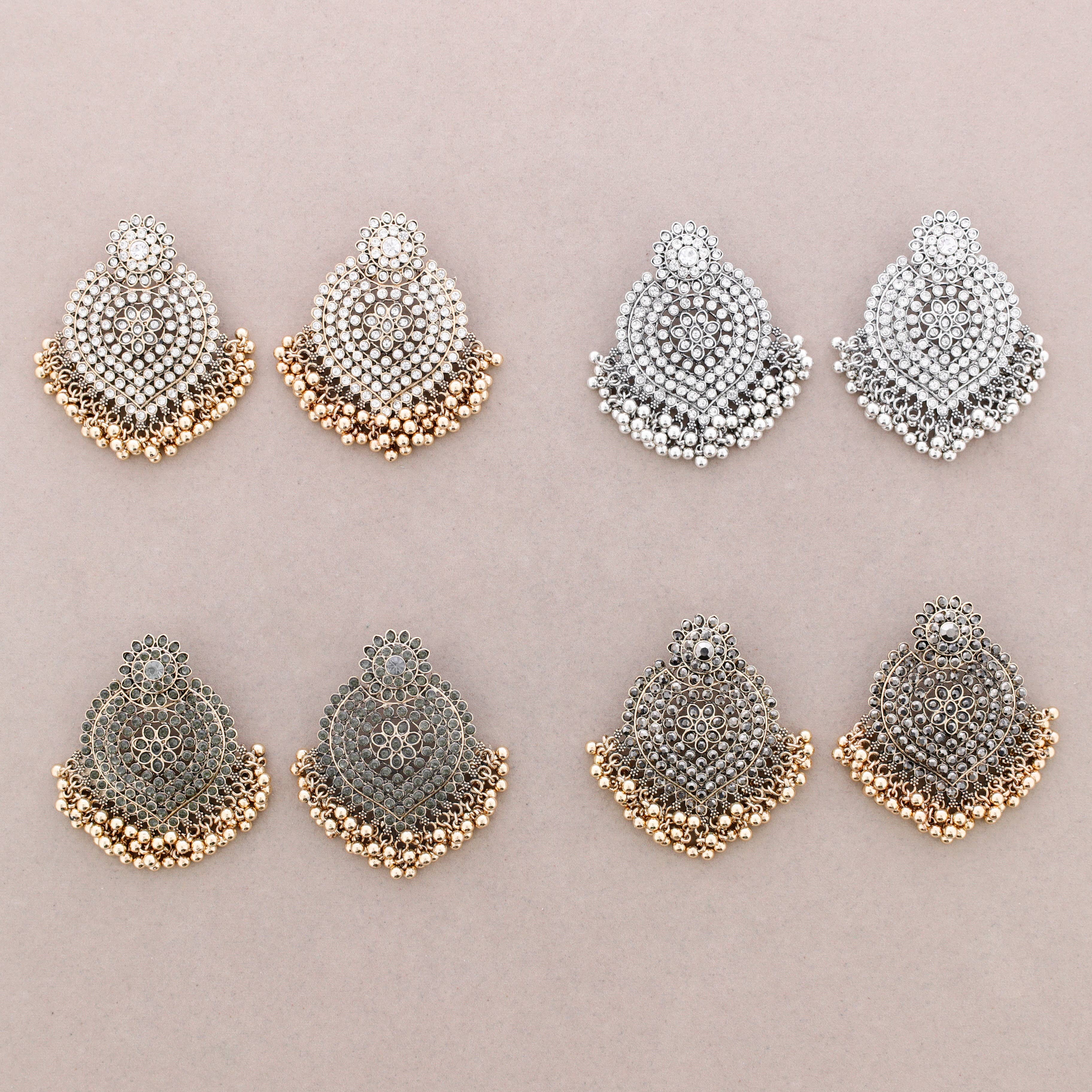 Sonata - Wholesale Dangle Earrings - Ethnic Metal Earrings with Ball Pendants4