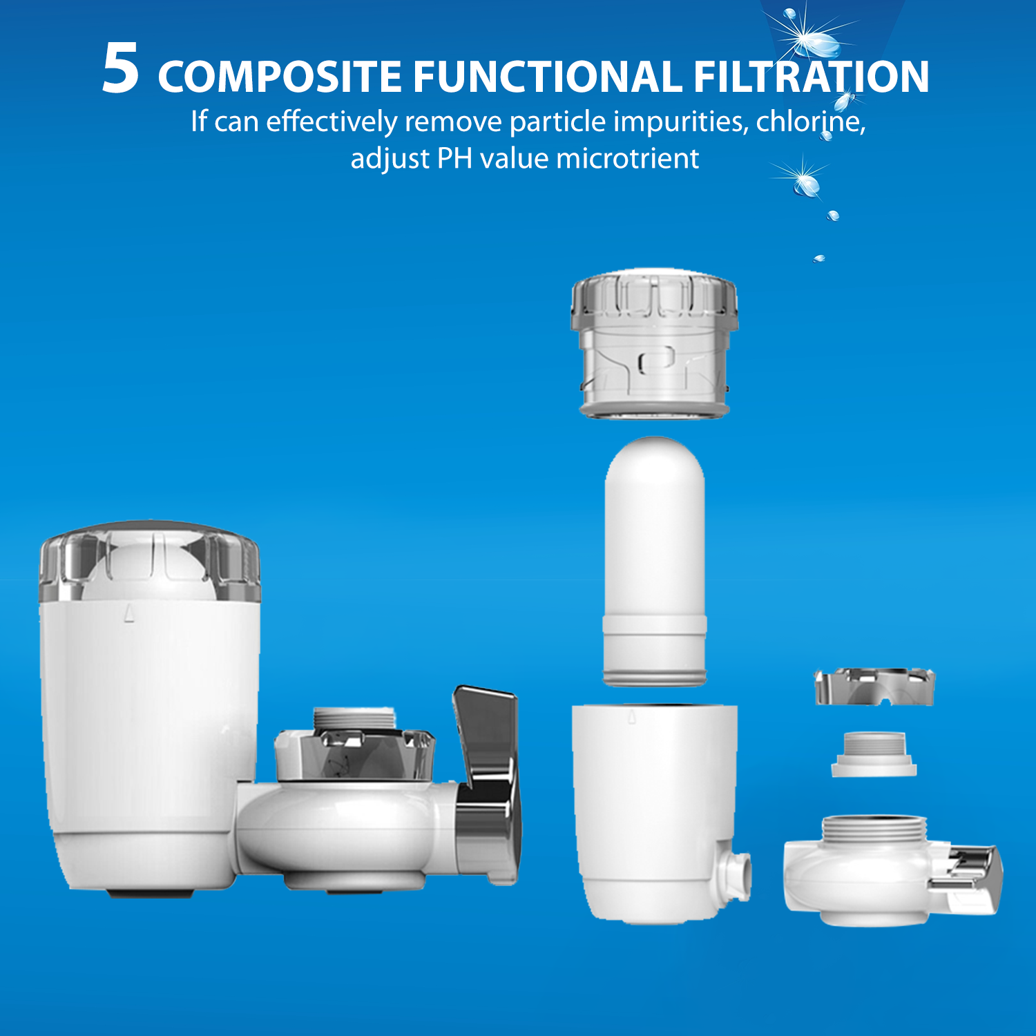 WBM LLC - Wholesale Kitchen Appliance - WBM SMART Tap Faucet Water Filter, Filtration System1