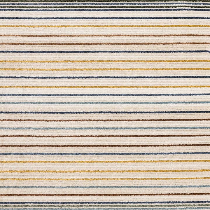 Tapis de zone rayé crème bleu et rouge 5' x 8' pour la vente par HomeRoots