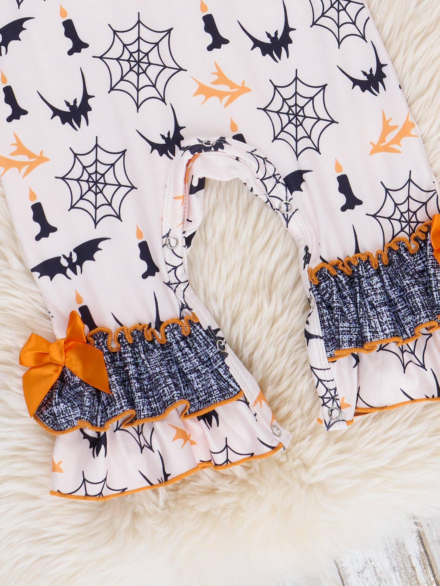 Marie Nicole Clothing - Wholesale Jumpsuit - Baby - Fright Night Ruffle Romper2