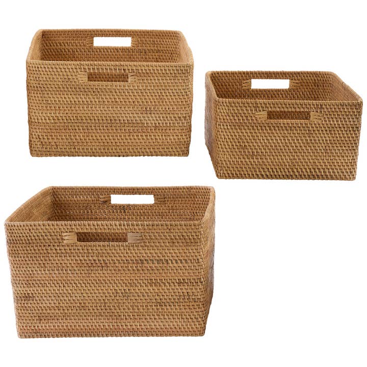 Park Designs - Wholesale Basket - Rattan Baskets Set of 3