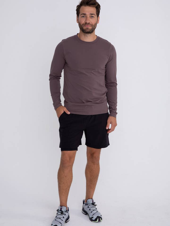Mono B - Wholesale T-Shirt - Men's - Pima Cotton Blend Long Sleeve