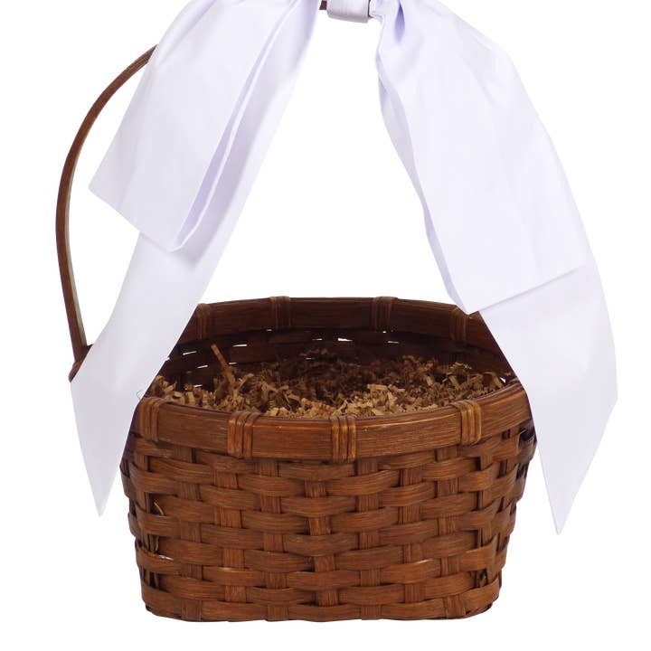 The Yellow Lamb - Wholesale Basket - Kids & Baby - Easter Basket Bow in White0