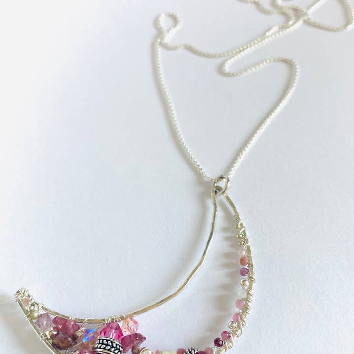 Mondhalskette /Halskette aus Sterlingsilber für den Großhandel von Janine’s Jewelry Design