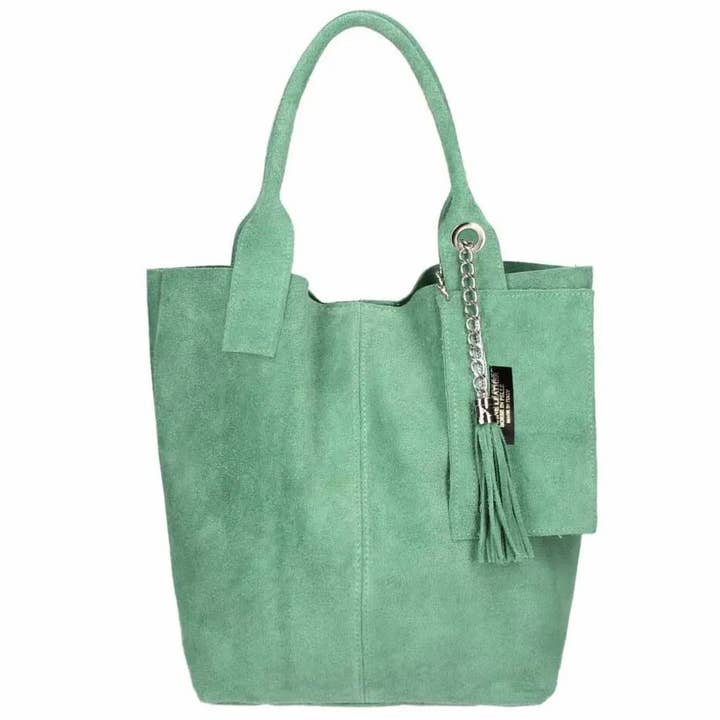 MODARNO - Wholesale Tote bag – Women's - Modarno women's shopping bag in genuine suede leather, co21