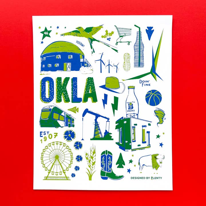 PLENTY - Wholesale Art Print - Art Print | Oklahoma Icons9