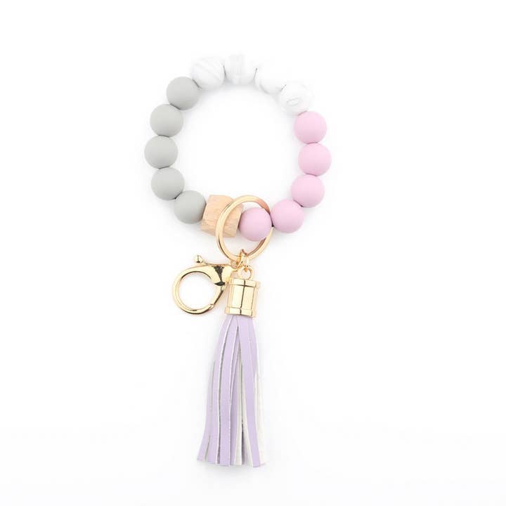 ACCITY - Wholesale Keychain Bracelet - COLORFUL KEYCHAIN TASSEL BRACELET_CWAJE06555