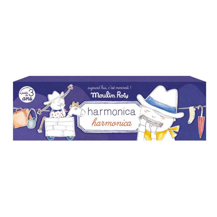 Speedy Monkey - Wholesale Retailer Display - Paper & Novelty - Display box with 10 Harmonicas - Musical Toy
