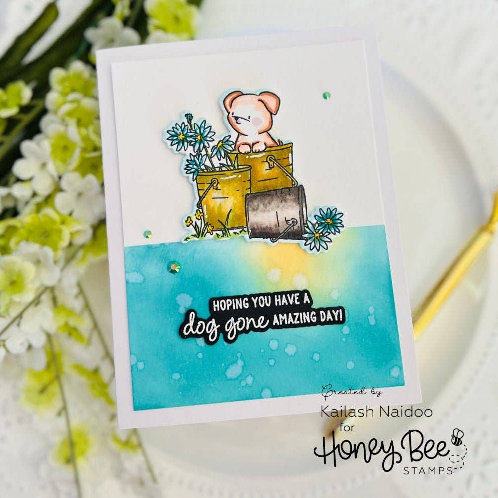 Honey Bee Stamps - Vendita all'ingrosso Timbro in gomma/decorativo - Dog Gone Amazing - Set di Timbri in Fotopolimero 6x85