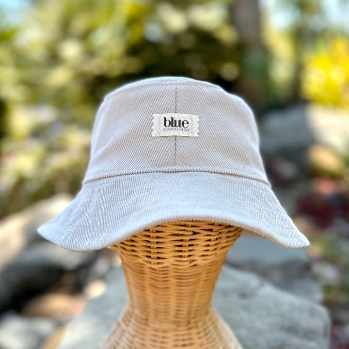 Blue Corduroy – Engroshandel Bucket hat - Dame – Corduroy spandhue - Sten
