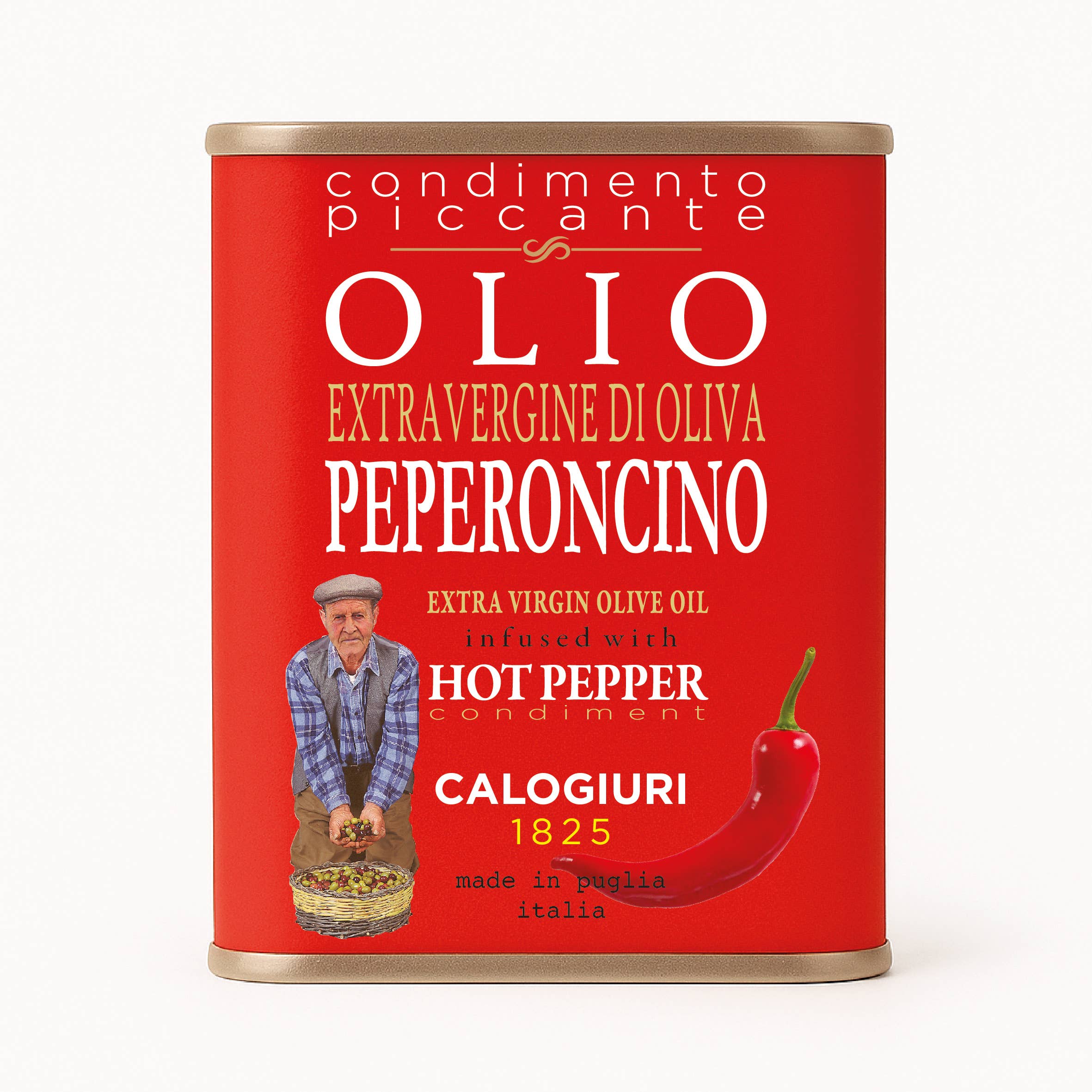 Vincotto Balsamico Gianni Calogiuri Azienda Agricola - Wholesale Olive Oil - Flavored ExtraVirgin Olive Oil Tin Set. Small Size,Big Taste7