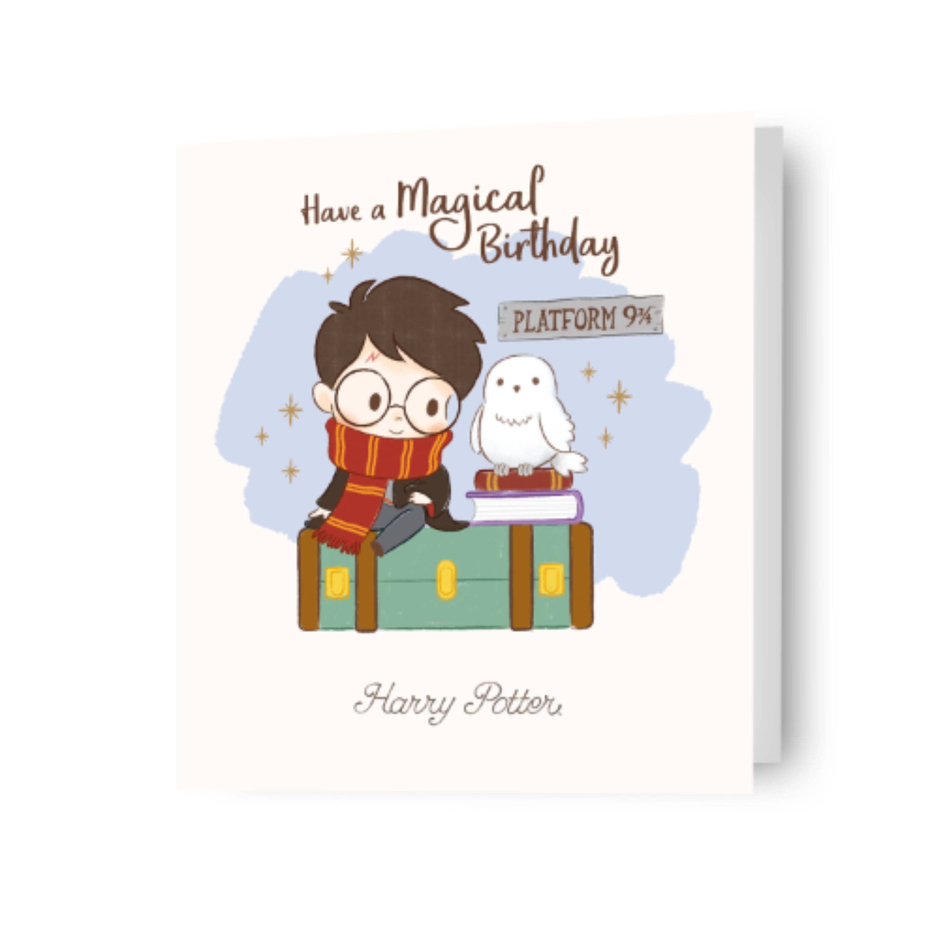 Danilo Promotions Ltd – wholesale Birthday card – Harry Potter and Hedwig Birthday Card0
