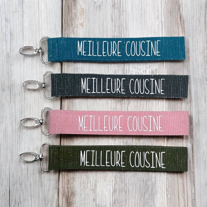 Nyckelband, "Bästa kusin" för wholesale av Emmanuel Création