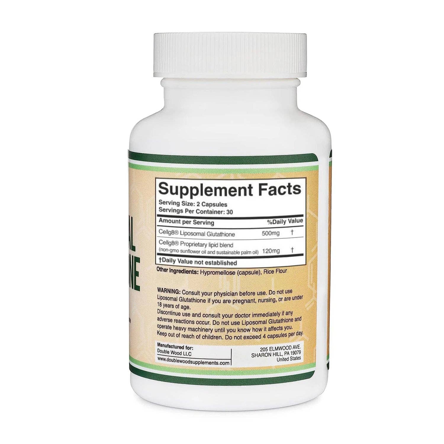 Double Wood Supplements - Wholesale Oral Supplement/Vitamin - Liposomal Glutathione2