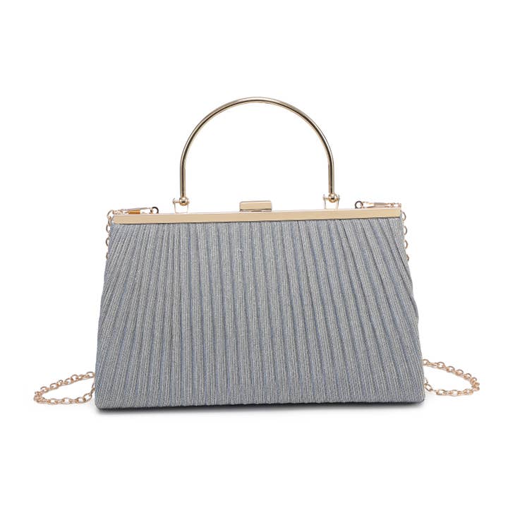 Pochette Z2302-Glitter con manico in metallo per la vendita all'ingrosso da parte di Papaya Fashion Ltd