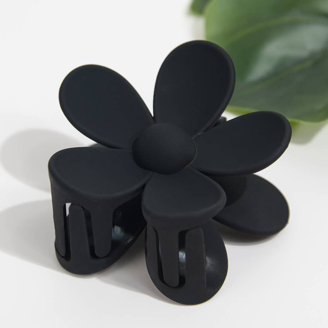 TheDivaSoap - Vente Pince à cheveux – femme - Pince à épingle en forme de marguerite de 2,75 po, couleur unie mate5