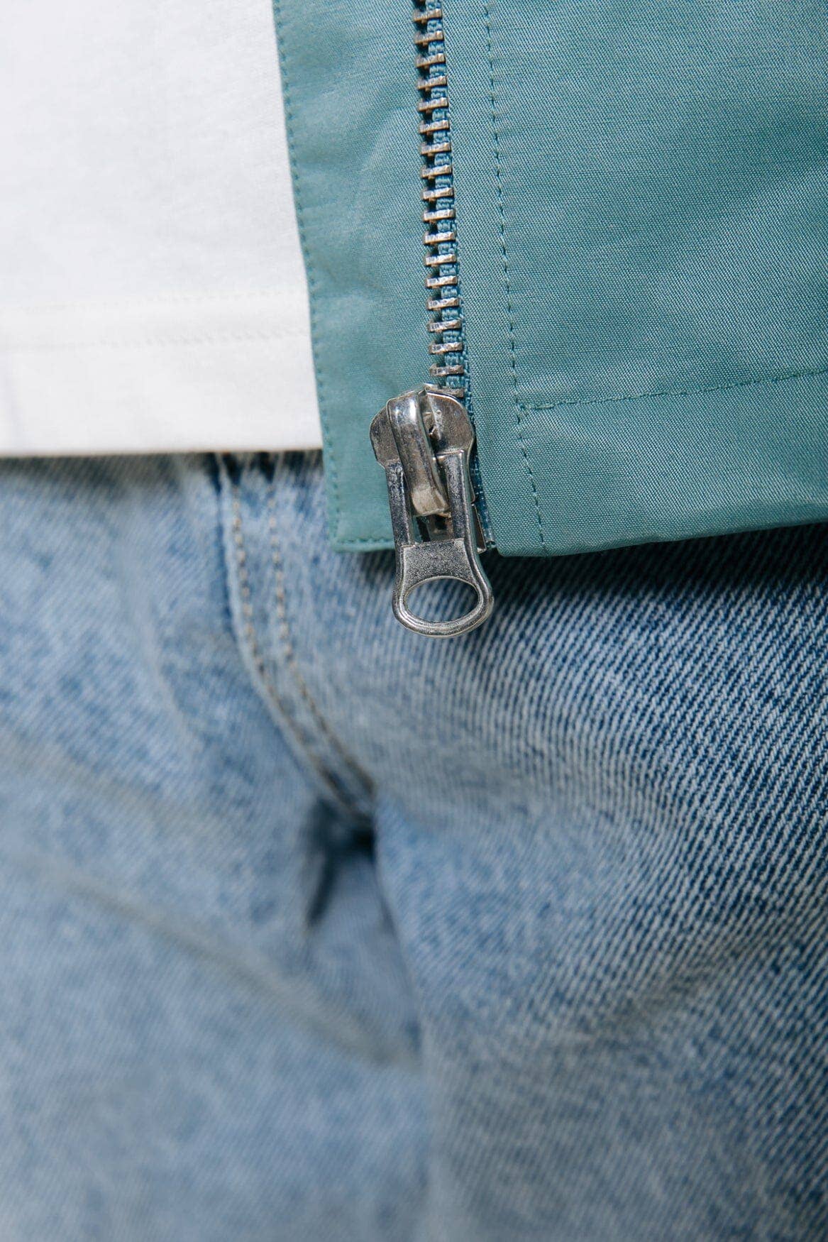 Luca Zip Shirt | Grey blue for wholesale on Faire6