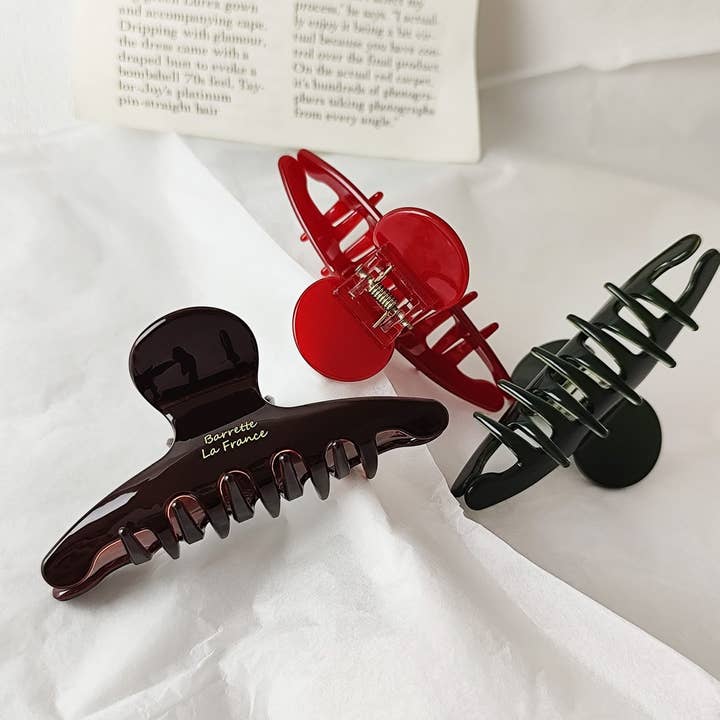 ACCITY - Wholesale Hair Clip - Women's - Chic Large Acetate Hair Clip – Elegant Hair Claw_CWAHA071612