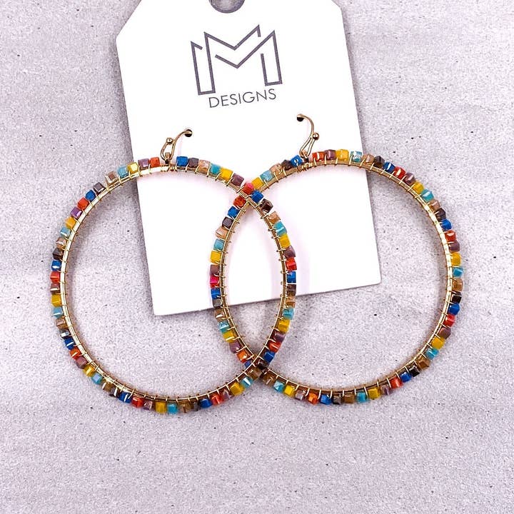 Lizzie Earrings - Multi for wholesale by MM Designs