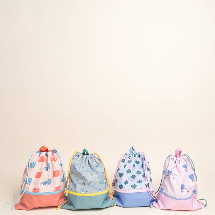 the cotton cloud – wholesale Pencil case/pouch – Drawstring Bag Veggie Pals6