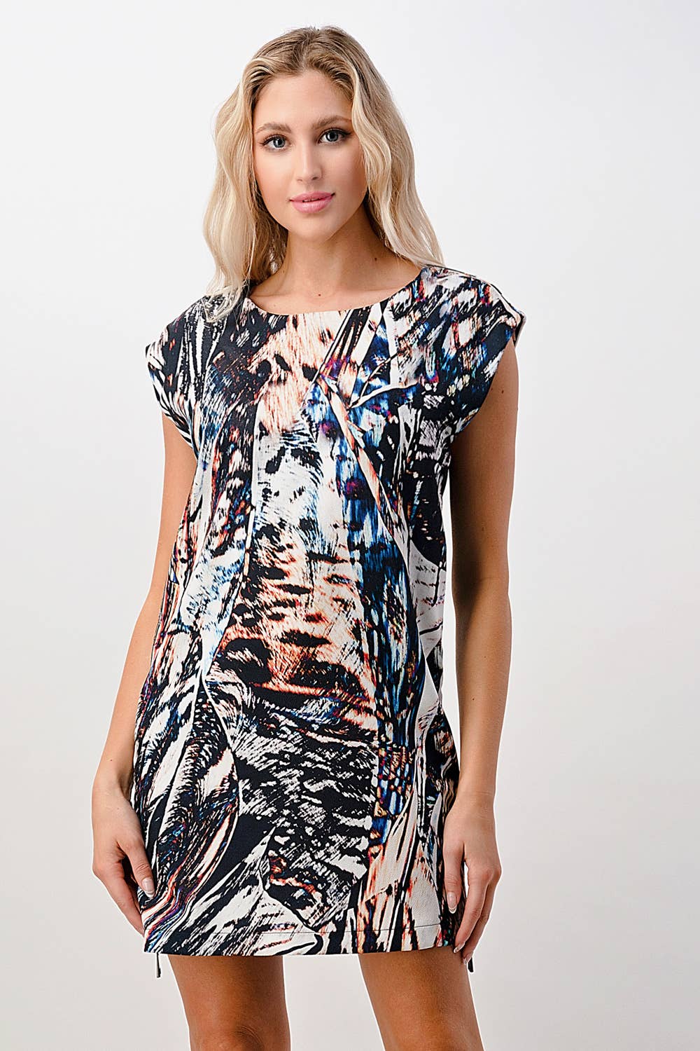 MULTI Robe tunique à fermeture éclair sur le côté en vente sur Faire2