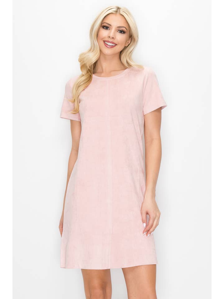 Joh Apparel - Wholesale Dress - Women's - Audrey Stretch Round-Neck Dress with NO Pockets7