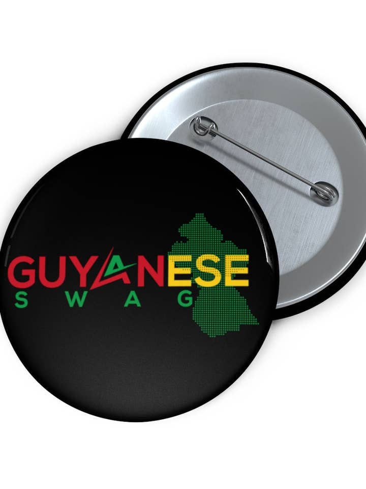 Boutons d'épingle Guyanese Swag™ pour la vente par Guyanese Swag