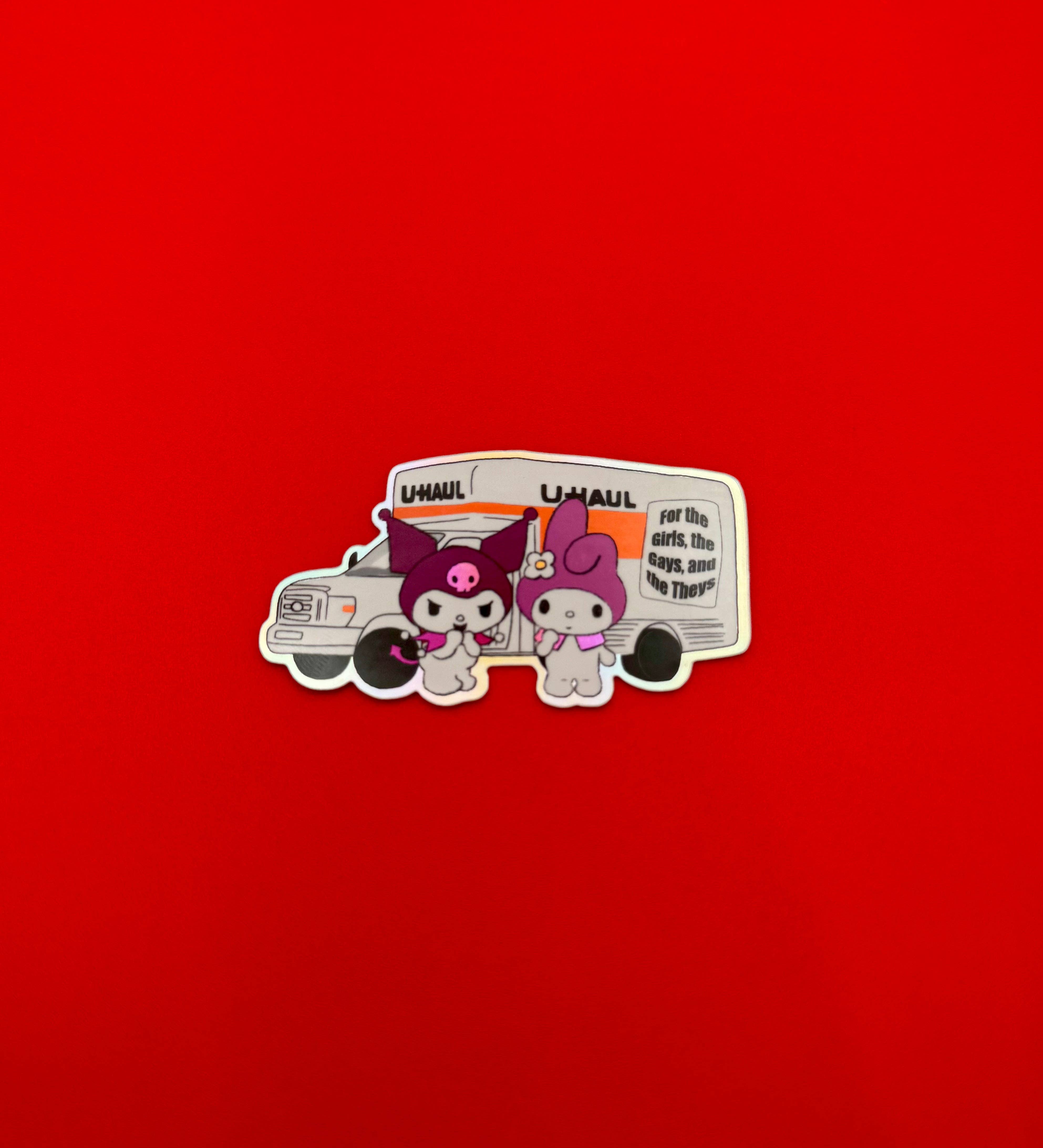 SoftBoysClub - Wholesale Sticker - My Melody & Kuromi UHaul Sticker
