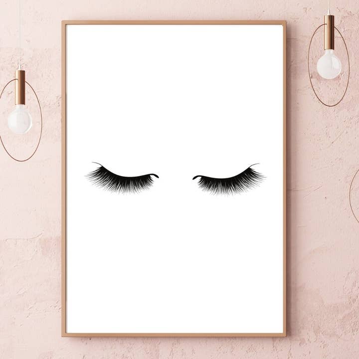 Moonshine Prints – wholesale Art print – Long Lashes Print